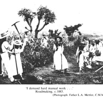 " demand hard manual work . . . ' Roadmaking. c.1883. (Photograph: Father L.A. Mettler, CM. M.)